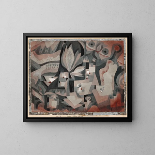 Jardín seco - Paul Klee — cuadro enmarcado en la pared