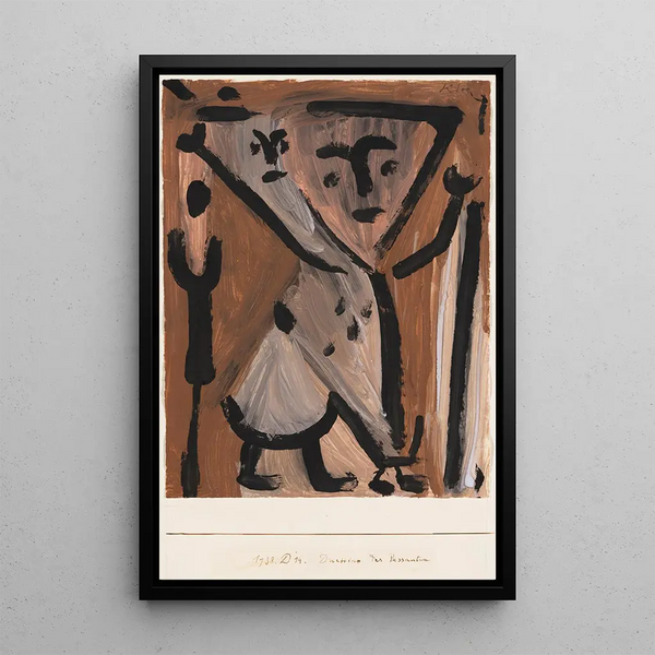 Duettino de los paseantes - Paul Klee — cuadro enmarcado en la pared