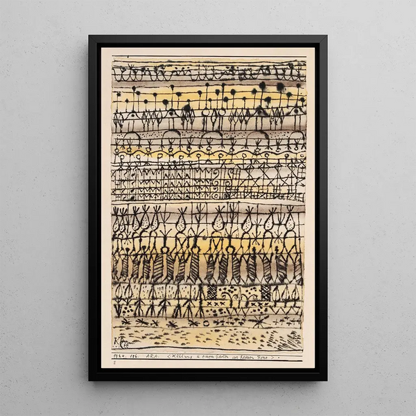 ERA Refrescante en un Jardín de la Zona Tórrida - Paul Klee — cuadro enmarcado en la pared