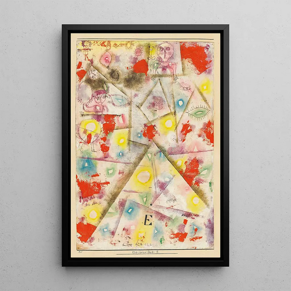 Feuille Conmemorativa E - Paul Klee — cuadro enmarcado en la pared