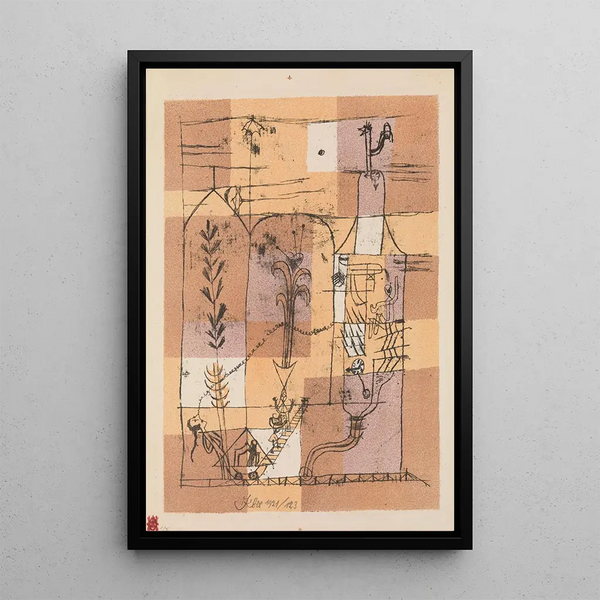 Escena Hoffmanniana - Paul Klee — cuadro enmarcado en la pared