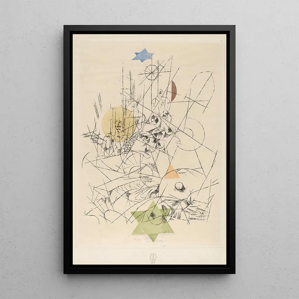 Esperanza y Destrucción - Paul Klee — cuadro enmarcado en la pared