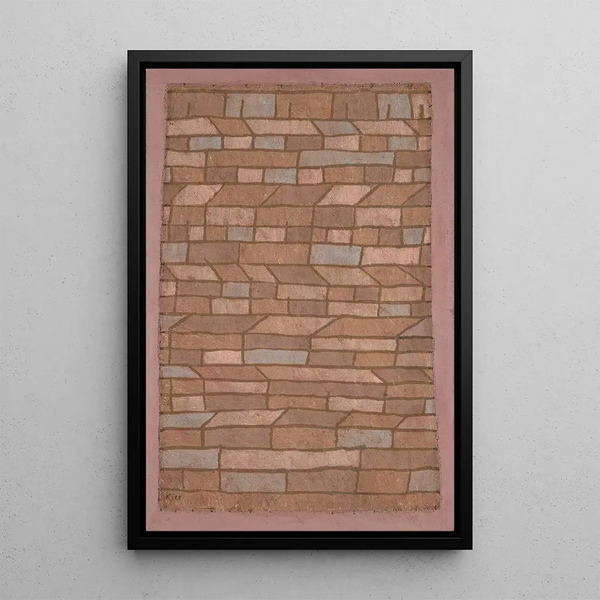 Hutte - Paul Klee — cuadro enmarcado en la pared
