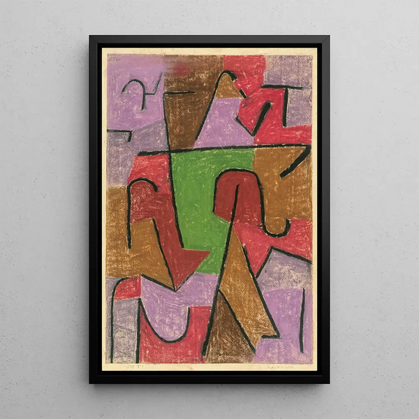 Indio - Paul Klee — cuadro enmarcado en la pared