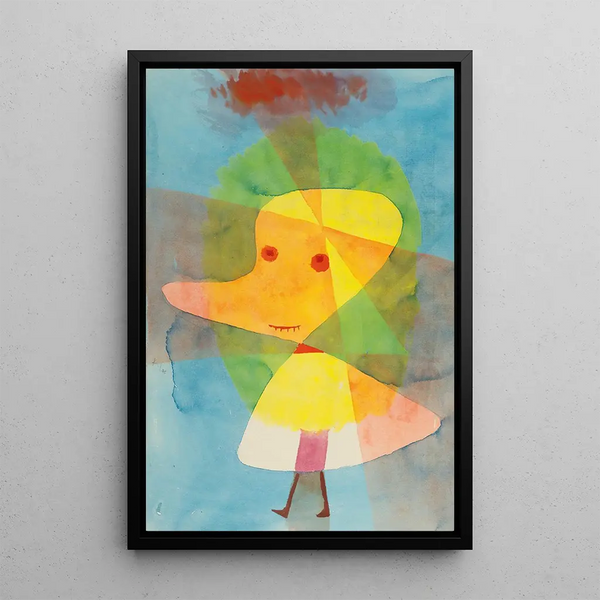 Garden Little Ghost - Paul Klee — framed artwork on a wall