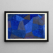 Night Rocks - Paul Klee — framed artwork on a wall