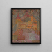 Château de la ville de Kr - Paul Klee — cuadro enmarcado en la pared