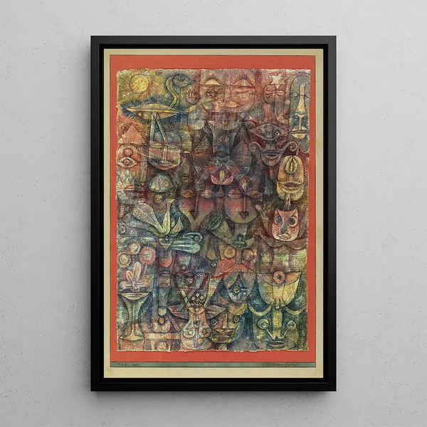 Garden of Eccentricity - Paul Klee — framed artwork on a wall