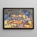 Forma estricta de montaña, montaña cristalina - Paul Klee — cuadro enmarcado en la pared