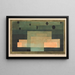 El firmamento sobre el templo - Paul Klee — cuadro enmarcado en la pared