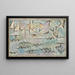 El Rin en Duisburgo - Paul Klee — cuadro enmarcado en la pared