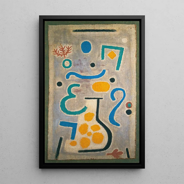 El jarrón - Paul Klee — cuadro enmarcado en la pared