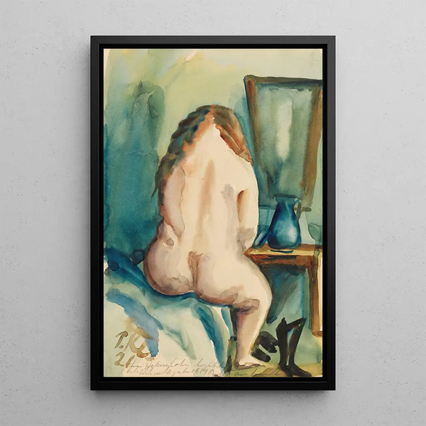 Paul Kleinschmidt - Interieur mit weiblichem Rckenakt.webp