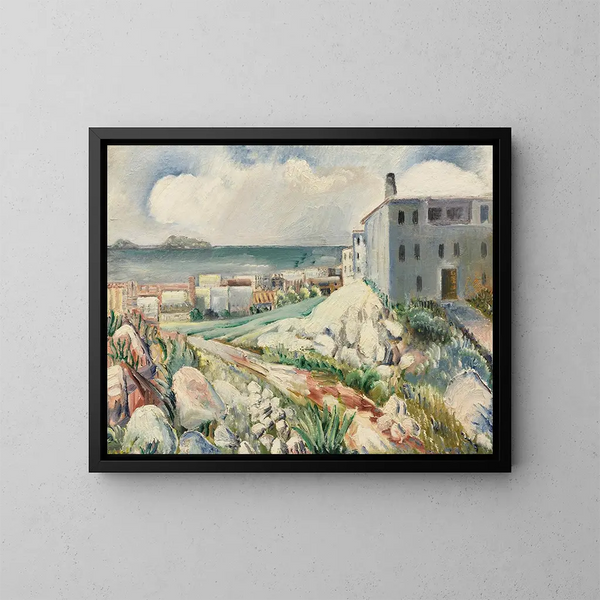 Paisaje cerca de Marsella - Paul Kleinschmidt — cuadro enmarcado en la pared
