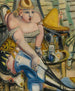 Circus artist tying his shoes - Paul Kleinschmidt — artwork view