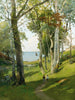 Two Boys Walking Towards the Sea - Paul Lecomte — artwork view