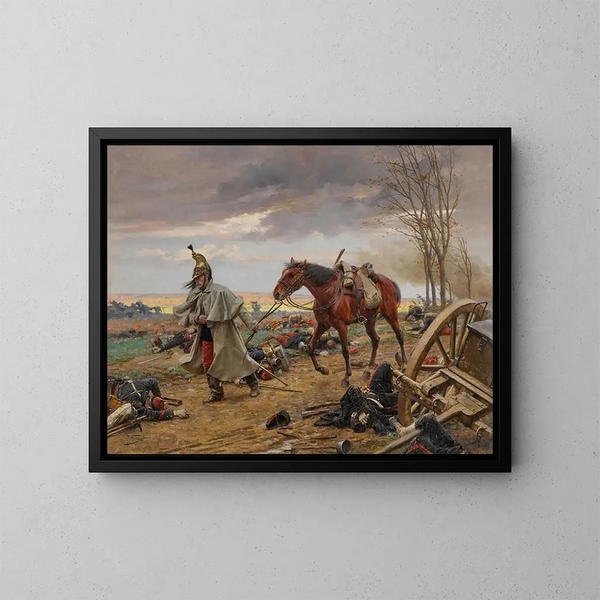 Después de la batalla - Paul Louis Narcisse Grolleron — cuadro enmarcado en la pared