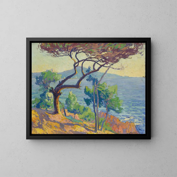 Las rocas rojas - Paul Madeline — cuadro enmarcado en la pared