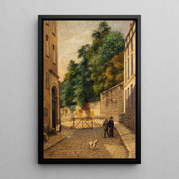 La calle Rataud - Paul Martellière — cuadro enmarcado en la pared