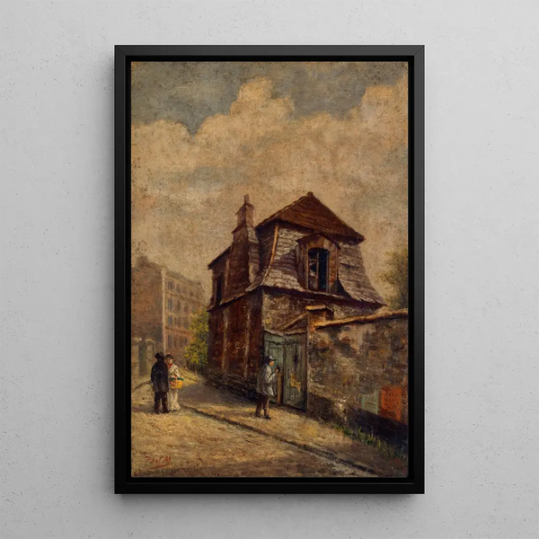 El pabellón de caza de M. de Jullienne, callejón de los Gobelinos - Paul Martellière — cuadro enmarcado en la pared