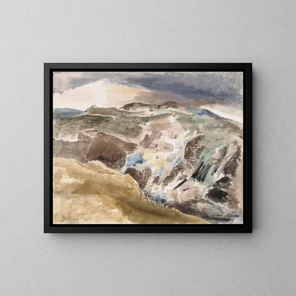 Image of the Deer - Paul Nash — framed artwork on a wall