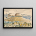 Paisaje de los Wittenham Clumps - Paul Nash — cuadro enmarcado en la pared