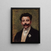 Retrato de Félicien Champsaur 1859-1934 novelista - Paul San — cuadro enmarcado en la pared