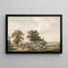 Aproximándose a Rochester y la Medway - Paul Sandby — cuadro enmarcado en la pared