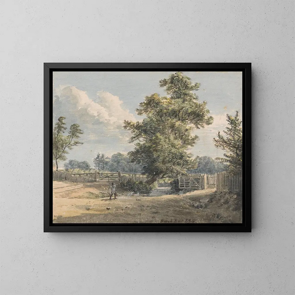 L'extrémité de Brook, Essex - Paul Sandby — cuadro enmarcado en la pared