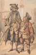 Caricatura de George Bubb Dodington y Sir Thomas Robinson - Paul Sandby — vista de la obra