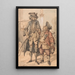 Caricatura de George Bubb Dodington y Sir Thomas Robinson - Paul Sandby — cuadro enmarcado en la pared