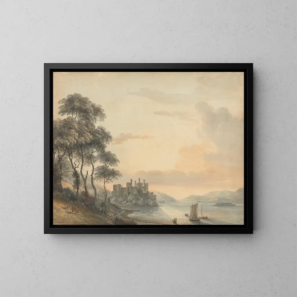 Castillo de Conway - Paul Sandby — cuadro enmarcado en la pared