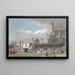 la Capilla de San Jorge en Windsor y la entrada del claustro de los cantores - Paul Sandby — cuadro enmarcado en la pared
