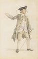 Estudio de un caballero con sombrero de tres picos - Paul Sandby — vista de la obra