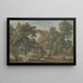 The Garden of Thomas Sandby's House at Englefield Green near Windsor - Paul Sandby — framed artwork on a wall