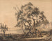 La adivina de la buena suerte gitana - Paul Sandby — vista de la obra