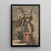 Dos mujeres sosteniendo una cesta - Paul Sandby — cuadro enmarcado en la pared