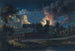 Château de Windsor desde Datchet Lane durante una noche de celebración 1768 - Paul Sandby — vista de la obra