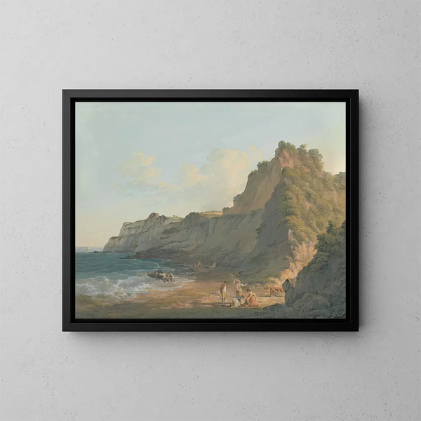 Shanklin Chine, isla de Wight - Paul Sandby Munn — cuadro enmarcado en la pared