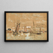 Bateaux Honfleur - Paul Signac — cuadro enmarcado en la pared