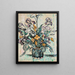 ramo de iris, arum y tulipanes en un jarrón de André Metthey - Paul Signac — cuadro enmarcado en la pared