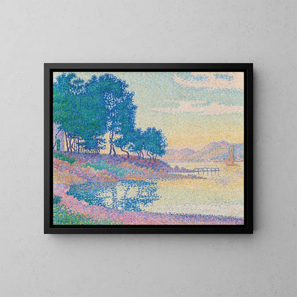 Calanque des Canoubiers, Pointe de Bamer, Saint-Tropez - Paul Signac — cuadro enmarcado en la pared