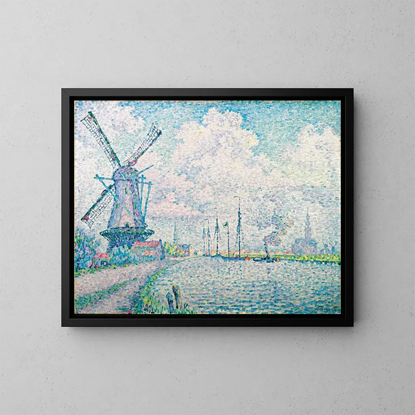 Canal de Overschie - Paul Signac — cuadro enmarcado en la pared