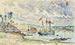 Cathrin Lancre Muelle de Kermarquer desembocadura del Trieux - Paul Signac — vista de la obra
