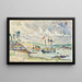 Cathrin Lancre Muelle de Kermarquer desembocadura del Trieux - Paul Signac — cuadro enmarcado en la pared