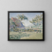 El castillo en la pradera - Paul Signac — cuadro enmarcado en la pared