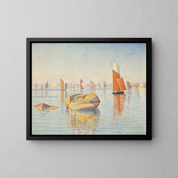 Concarneau en la calma de la mañana - Paul Signac — cuadro enmarcado en la pared