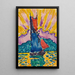 Atardecer - Paul Signac — cuadro enmarcado en la pared