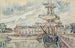 Goélettes en el muelle - Paul Signac — vista de la obra