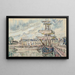 Goélettes en el muelle - Paul Signac — cuadro enmarcado en la pared